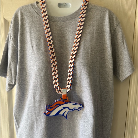 NFL Other - NFL Broncos Blue and Orange Chain Necklace